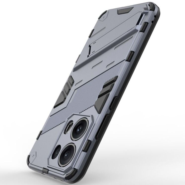 Захисний чохол Deexe Bibercas для OPPO Reno 13 Pro 5G - Dark Blue: фото 4 з 7