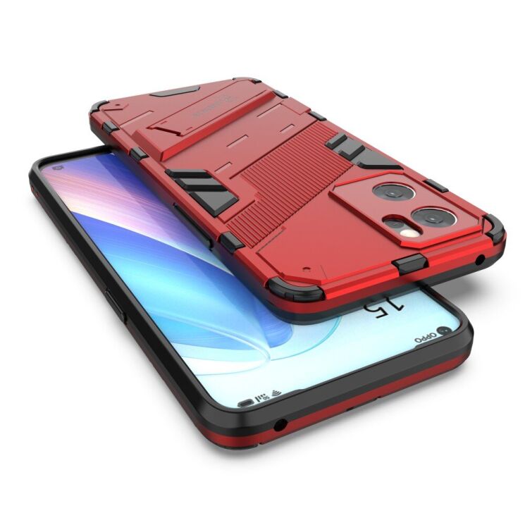 Захисний чохол Deexe Bibercas для OPPO Reno 7 5G Chinese - Red: фото 5 з 8