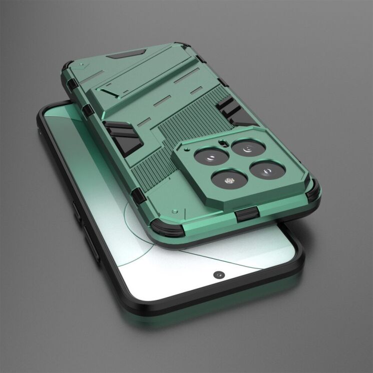 Защитный чехол Deexe Bibercas для Xiaomi 14 - Green: фото 3 из 6