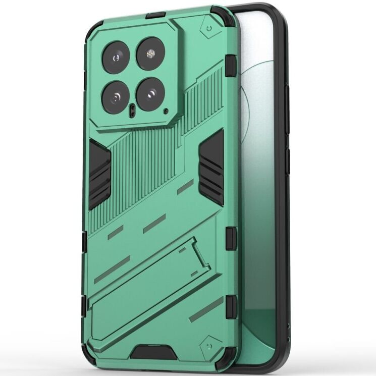 Защитный чехол Deexe Bibercas для Xiaomi 14 - Green: фото 1 из 6