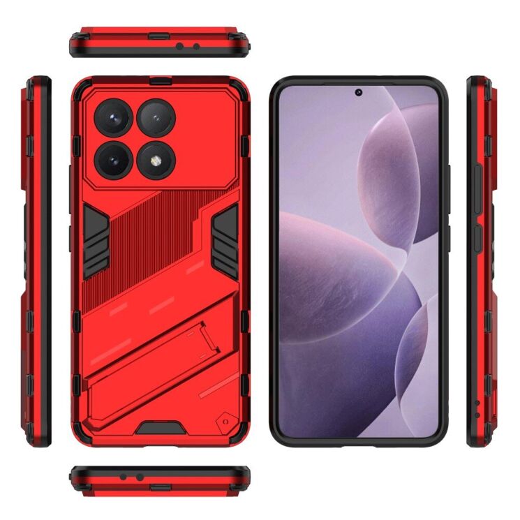 Защитный чехол Deexe Bibercas для Xiaomi Poco F6 Pro - Red: фото 8 из 8