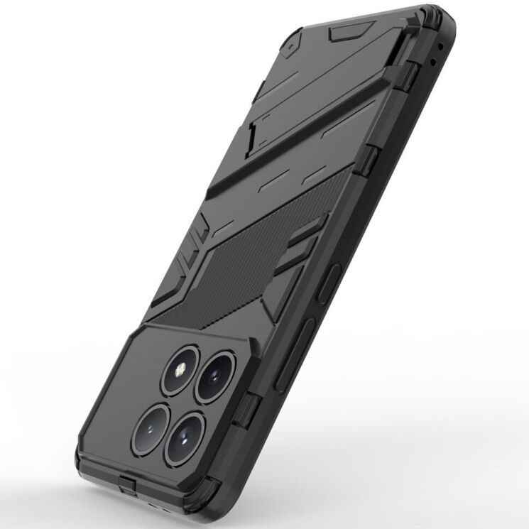 Защитный чехол Deexe Bibercas для Xiaomi Poco F6 Pro - Black: фото 6 из 8