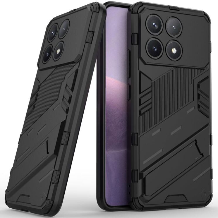 Защитный чехол Deexe Bibercas для Xiaomi Poco F6 Pro - Black: фото 1 из 8