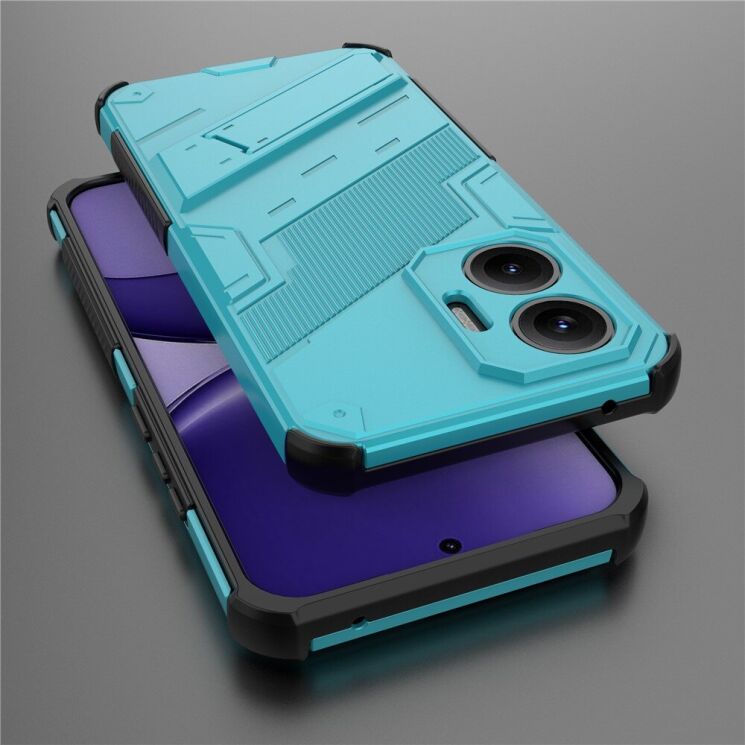 Защитный чехол Deexe Bibercas для Xiaomi Poco F7 - Baby Blue: фото 3 из 6