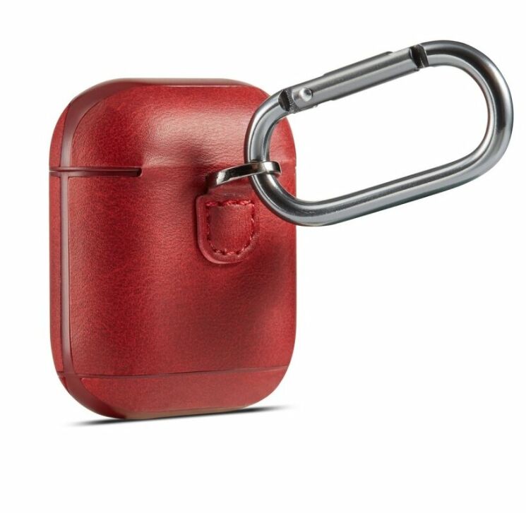 Защитный чехол Deexe Classic Case для Apple AirPods 1 / 2 - Red: фото 5 из 9