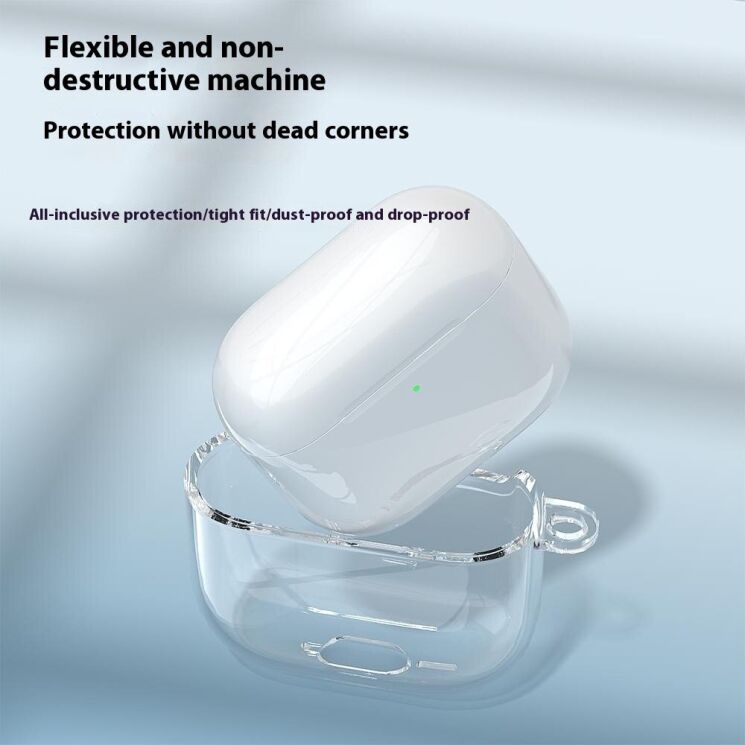 Захисний чохол Deexe Clear Case для Apple AirPods 4 - Transparent: фото 6 з 8