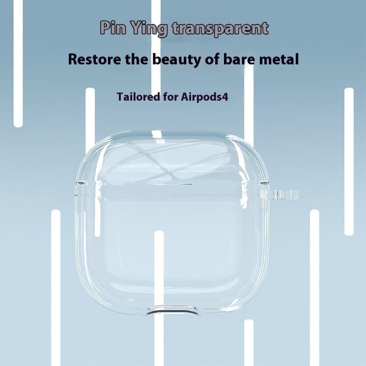 Захисний чохол Deexe Clear Case для Apple AirPods 4 - Transparent: фото 4 з 8