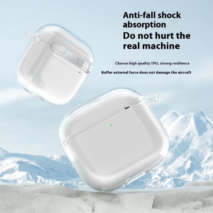 Захисний чохол Deexe Clear Case для Apple AirPods 4 - Transparent: фото 2 з 8