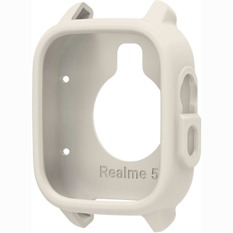 Защитный чехол Deexe Color Frame для Realme Watch 5 - Ivory White (402703IW) Защитный чехол Deexe Color Frame для Realme Watch 5 - Ivory White: фото 1 из 4