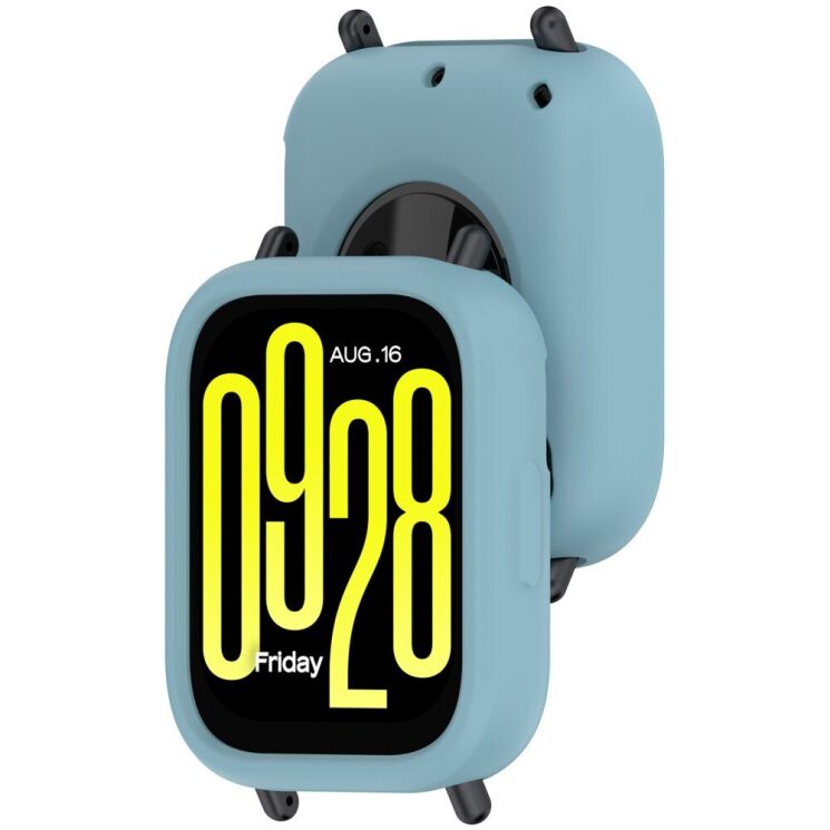 Защитный чехол Deexe Color Frame для Xiaomi Redmi Watch 5 Active - Blue: фото 6 из 8