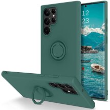 Защитный чехол Deexe Color Shell для Samsung Galaxy S22 Ultra (S908) - Blackish Green: фото 1 из 8