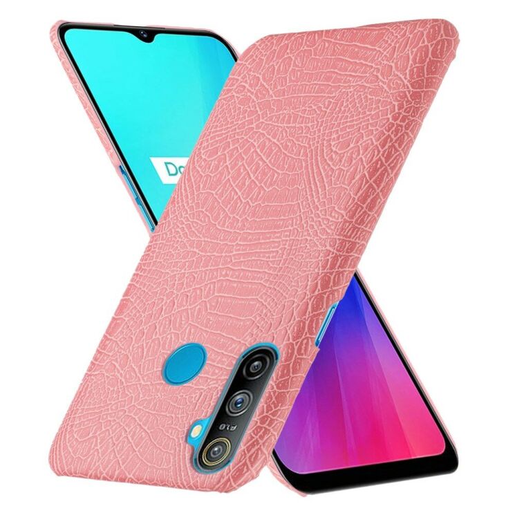 Захисний чохол Deexe Croco Style для Realme C3 - Pink: фото 2 з 5
