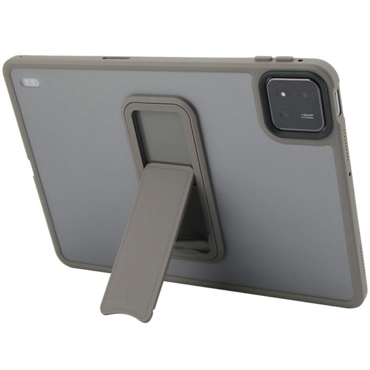 Захисний чохол Deexe Crystal Kickstand для Xiaomi Pad 7 / 7 Pro - Grey: фото 2 з 10