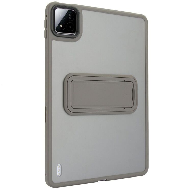 Захисний чохол Deexe Crystal Kickstand для Xiaomi Pad 7 / 7 Pro - Grey: фото 4 з 10