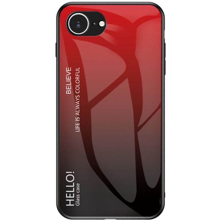 Защитный чехол Deexe Gradient Color для Apple iPhone 16e - Red / Black: фото 1 из 13
