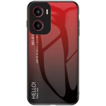 Защитный чехол Deexe Gradient Color для Motorola Moto G05 - Red / Black: фото 1 из 11