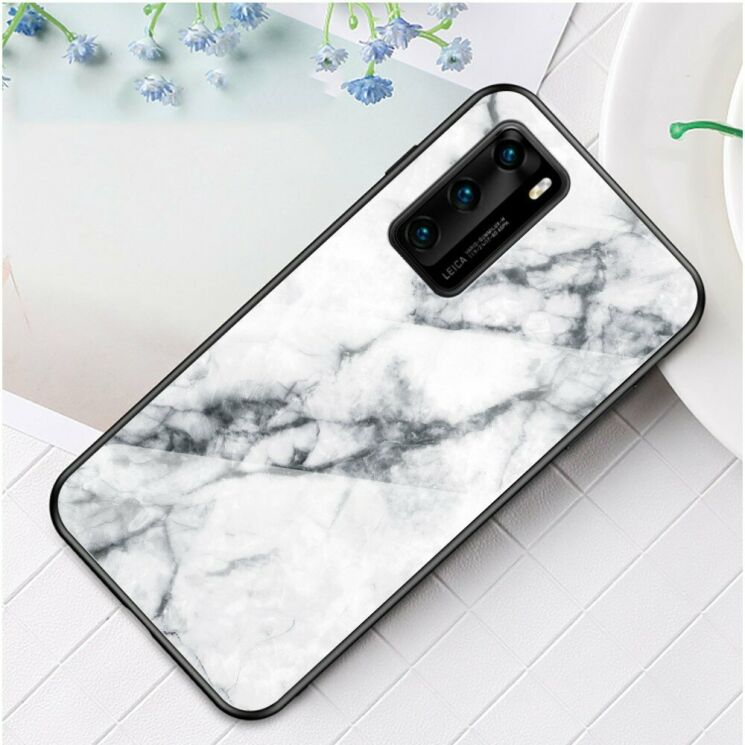 Захисний чохол Deexe Gradient Pattern для Huawei P40 - White: фото 2 з 10