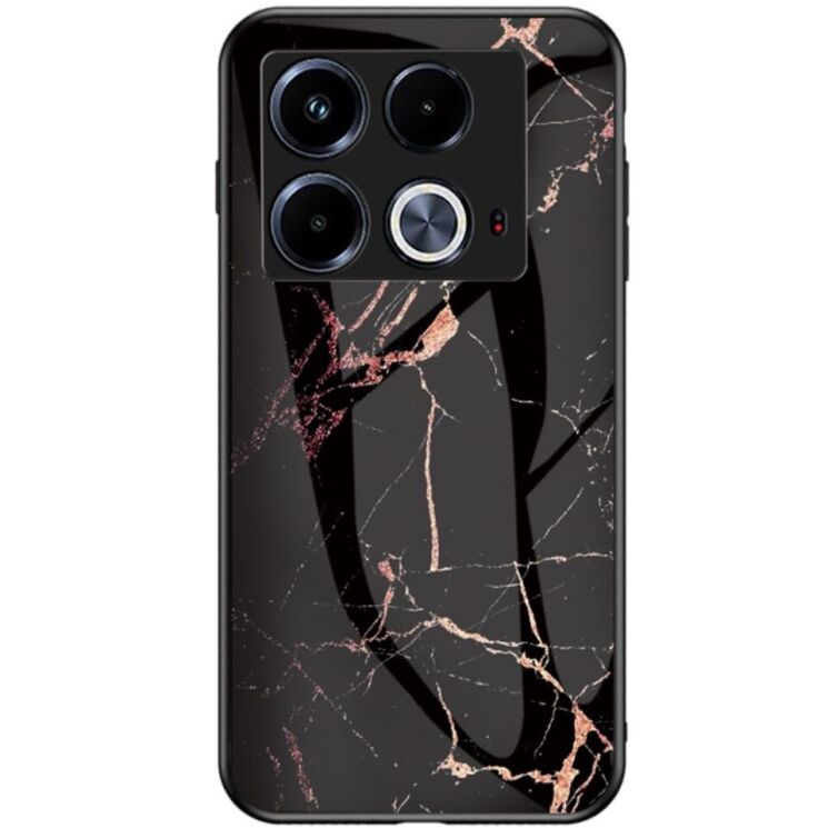 Захисний чохол Deexe Gradient Pattern для Infinix Note 40 - Black / Gold: фото 1 з 7