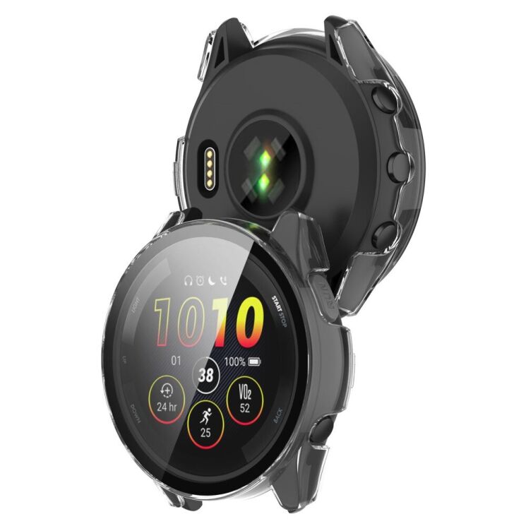 Захисний чохол Deexe Hard Frame для Garmin Forerunner 165 / 165 Music - Transparent White: фото 7 з 8
