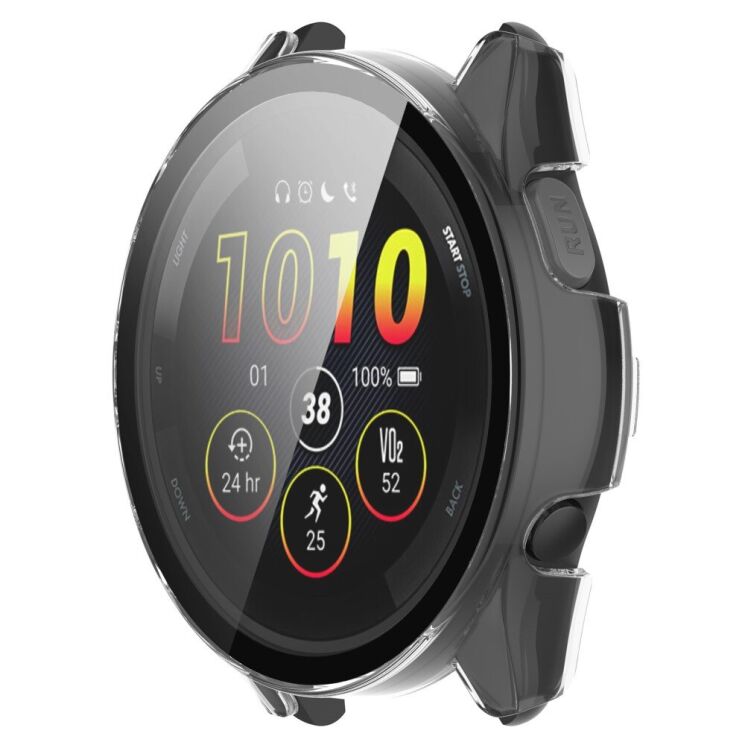 Захисний чохол Deexe Hard Frame для Garmin Forerunner 165 / 165 Music - Transparent White: фото 2 з 8