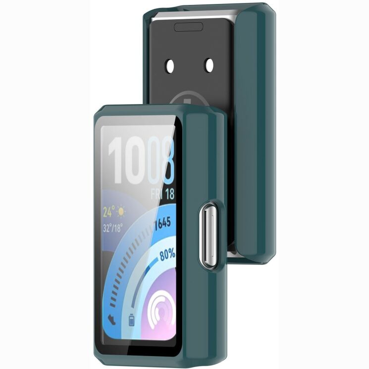 Защитный чехол Deexe Hard Frame для Huawei Band 11 Pro - Green (410610G) Защитный чехол Deexe Hard Frame для Huawei Band 11 Pro - Green: фото 2 из 3