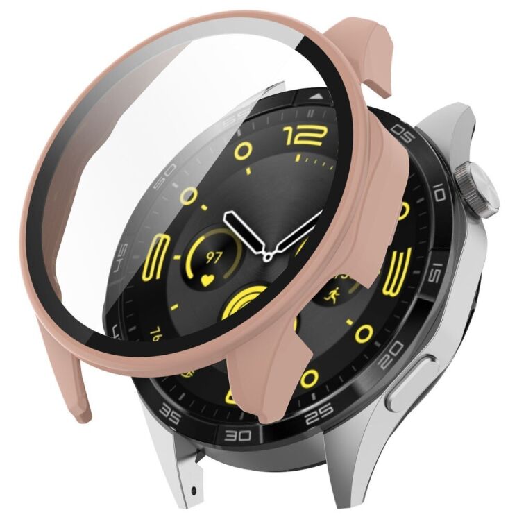Защитный чехол Deexe Hard Frame для Huawei Watch GT 4 (46mm) - Pink: фото 1 из 3