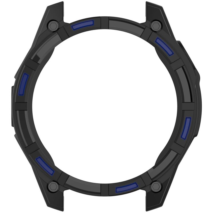 Захисний чохол Deexe Hollow Cover для Garmin Tactix 8 (51mm) - Black / Blue: фото 4 з 7
