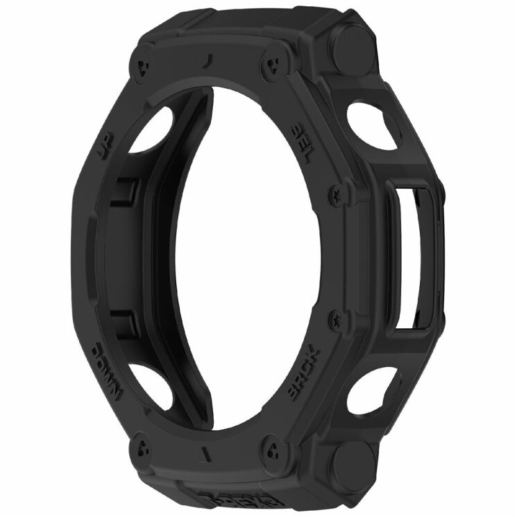 Защитный чехол Deexe Hollow Cover для Xiaomi Amazfit T-ReX 3 - Black: фото 4 из 6