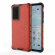 Защитный чехол Deexe Honeycomb Series для Huawei P40 - Red (256806R)