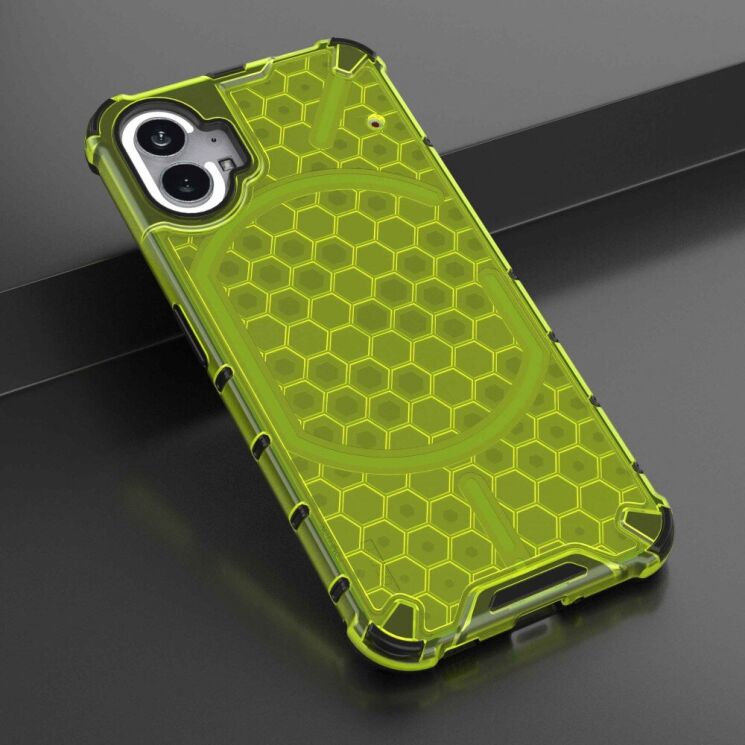 Защитный чехол Deexe Honeycomb Series для Nothing Phone (1) - Green: фото 3 из 5
