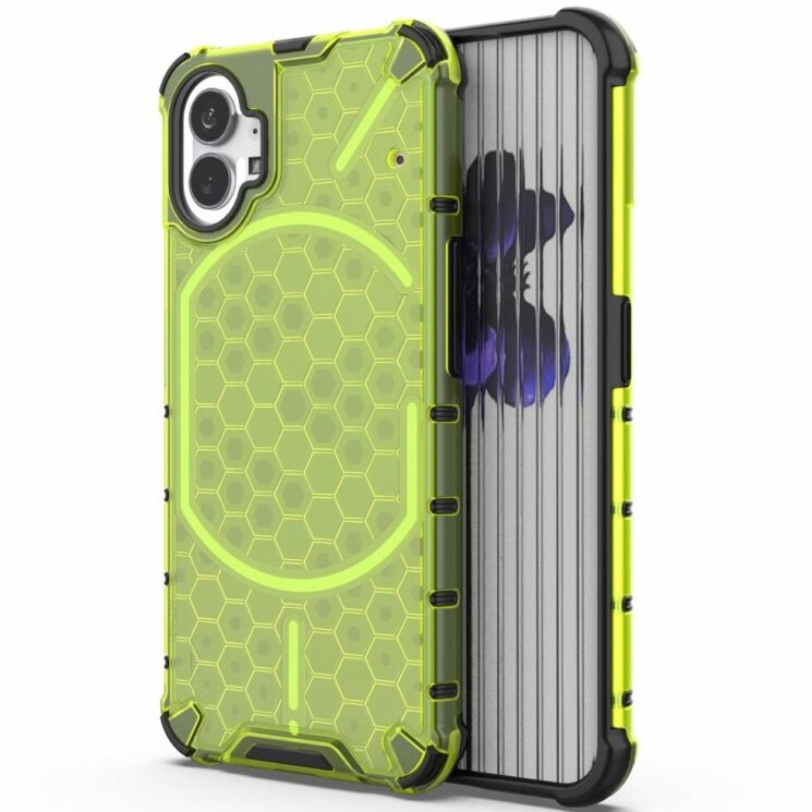 Защитный чехол Deexe Honeycomb Series для Nothing Phone (1) - Green: фото 1 из 5