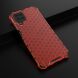 Защитный чехол Deexe Honeycomb Series для Samsung Galaxy A12 (A125) / A12 Nacho (A127) - Red (260356R). Фото 4 из 6