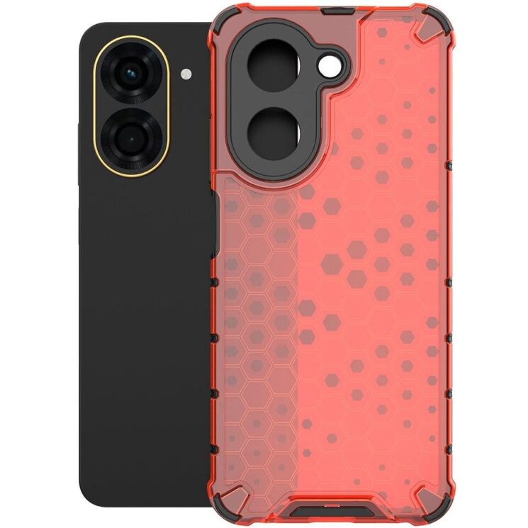 Захисний чохол Deexe Honeycomb Series для Xiaomi Redmi A5 - Red: фото 1 з 6