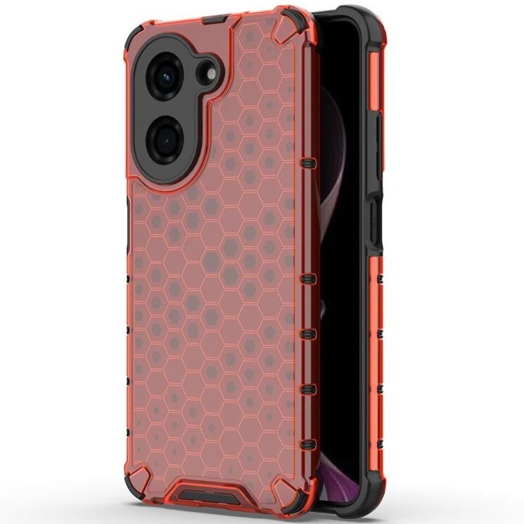 Захисний чохол Deexe Honeycomb Series для Xiaomi Redmi A5 - Red: фото 2 з 6