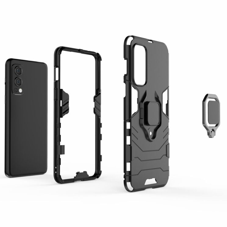 Захисний чохол Deexe Hybrid Case для OnePlus Nord 2 - Red: фото 5 з 8