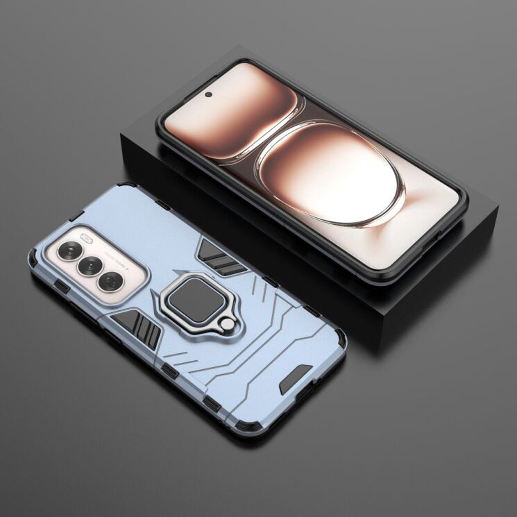 Защитный чехол Deexe Hybrid Case для OPPO Reno 12 - Blue: фото 4 из 6