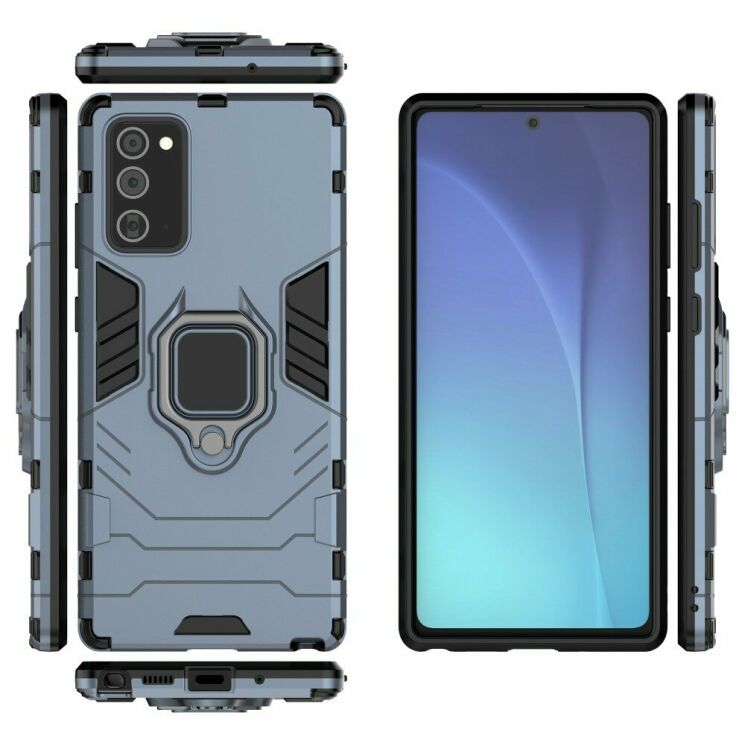 Защитный чехол Deexe Hybrid Case для Samsung Galaxy Note 20 (N980) - Blue: фото 5 из 9
