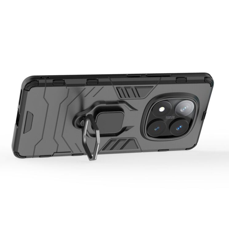 Защитный чехол Deexe Hybrid Case для Xiaomi Redmi Note 14 Pro - Black: фото 3 из 6