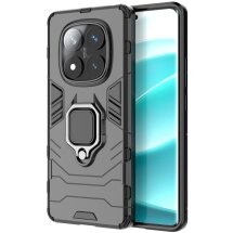 Защитный чехол Deexe Hybrid Case для Xiaomi Redmi Note 14 Pro - Black: фото 1 из 6