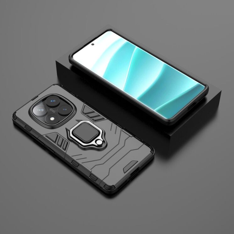 Защитный чехол Deexe Hybrid Case для Xiaomi Redmi Note 14 Pro - Black: фото 4 из 6