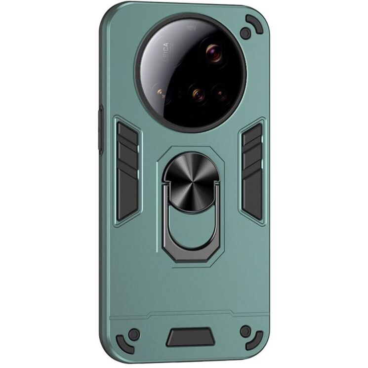 Защитный чехол Deexe Hybrid Shell для Xiaomi 15 Ultra - Green: фото 1 из 6