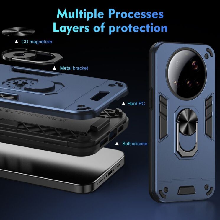 Защитный чехол Deexe Hybrid Shell для Xiaomi 15 Ultra - Green: фото 6 из 6