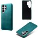 Защитный чехол Deexe Leather Back Cover для Samsung Galaxy S26 Ultra - Green (404417G). Фото 2 из 4