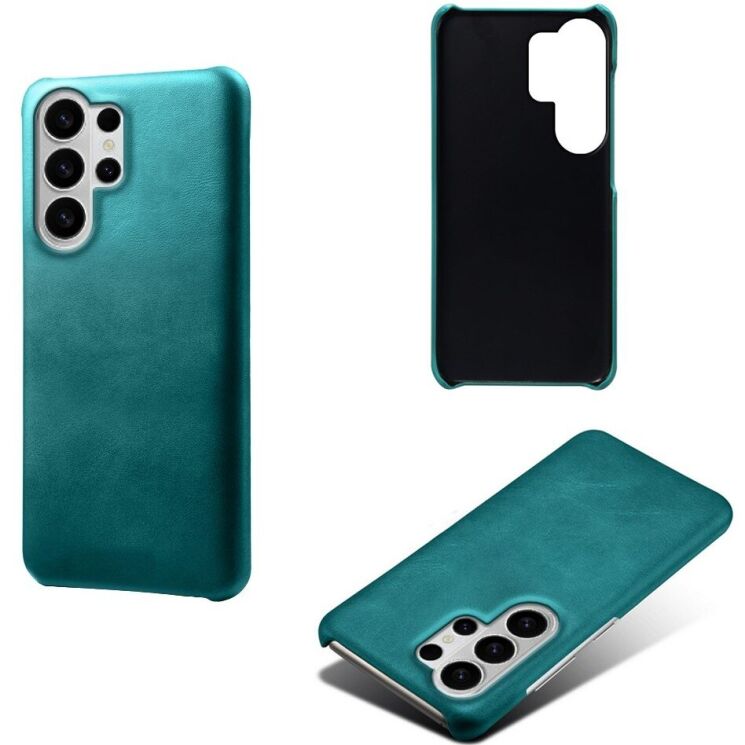 Защитный чехол Deexe Leather Back Cover для Samsung Galaxy S26 Ultra - Green: фото 2 из 4