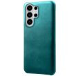 Защитный чехол Deexe Leather Back Cover для Samsung Galaxy S26 Ultra - Green (404417G)