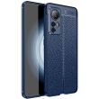 Защитный чехол Deexe Leather Cover для Xiaomi 12T - Blue (308539L)