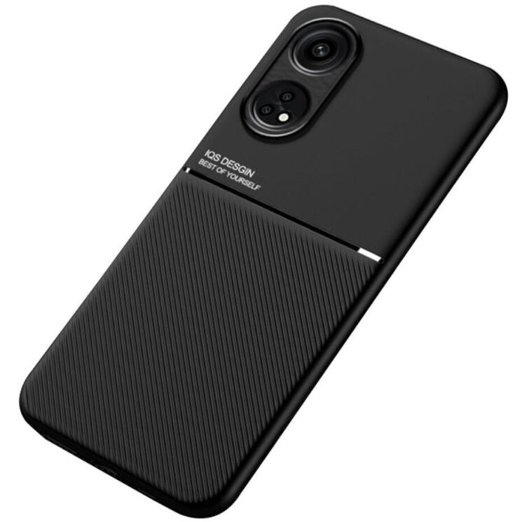 Захисний чохол Deexe Magnetic Grain для OPPO Reno 8T - Black: фото 1 з 1