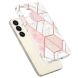 Защитный чехол Deexe Marble Pattern для Samsung Galaxy S24 Plus - White / Pink (343433WP). Фото 2 из 6