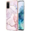 Защитный чехол Deexe Marble Style для Samsung Galaxy S20 (G980) - Rose Gold (316154RG)