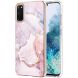 Защитный чехол Deexe Marble Style для Samsung Galaxy S20 (G980) - Rose Gold (316154RG). Фото 1 из 4
